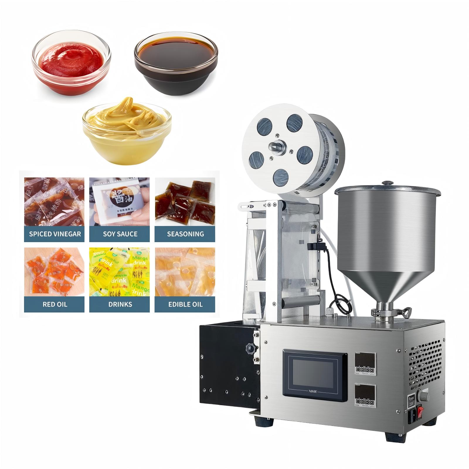 Packaging - Mesin Pengisi Saus Cair Otomatis dengan