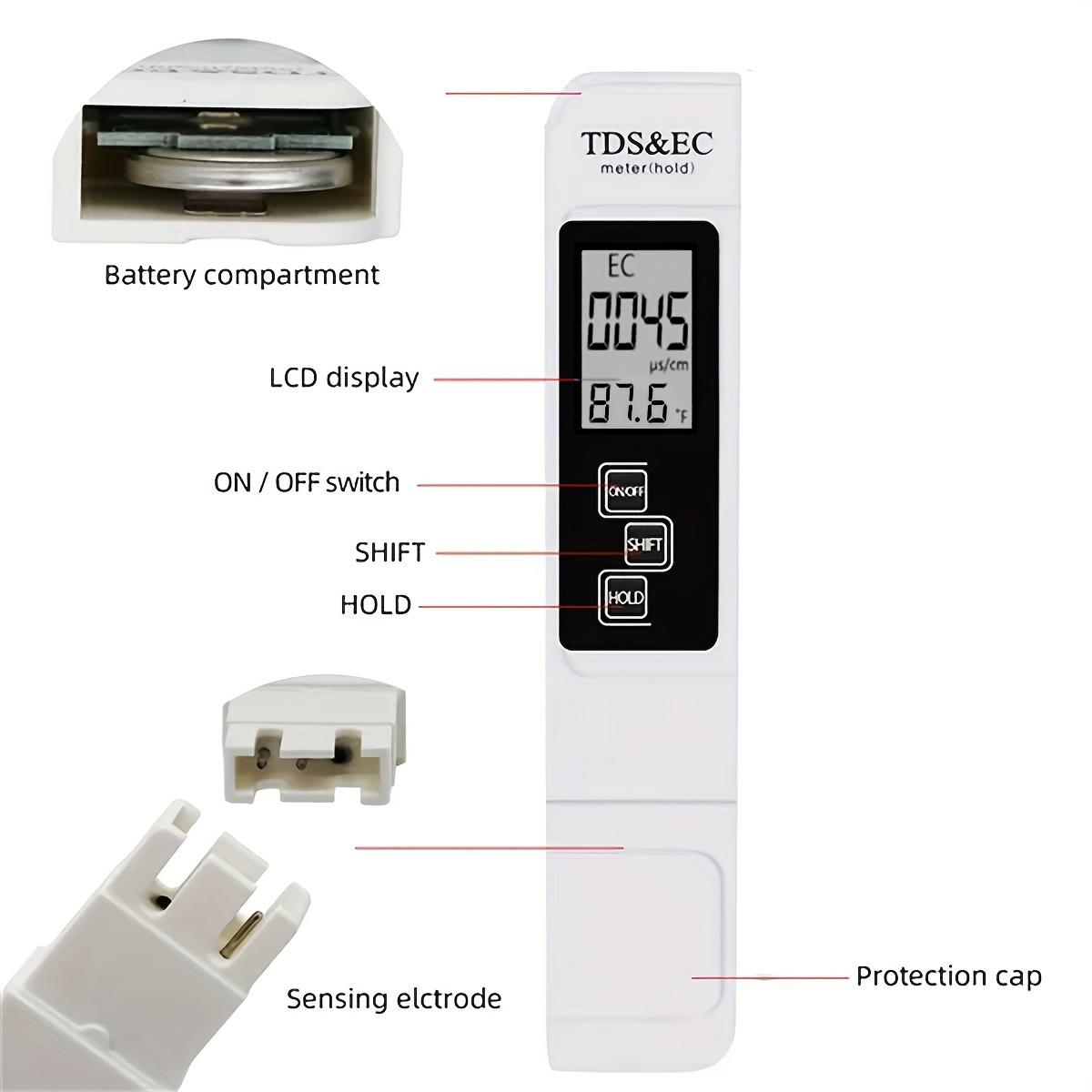 Pena deteksi kualitas air, 3in - Ph Meter Digital Water Tester ulasan dan harga